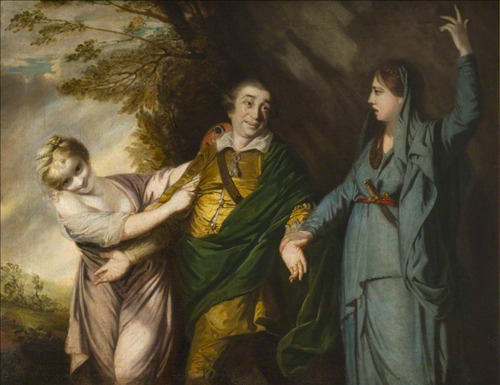 Imagem: Garrick between tragedy and comedy, Joshua Reynolds, 1761.