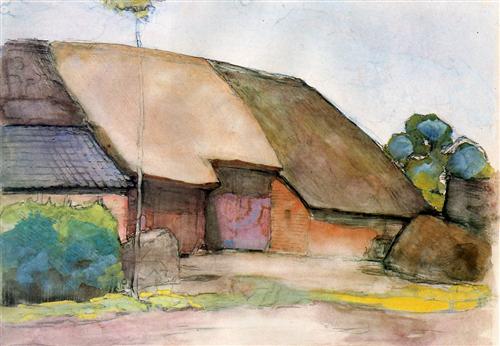 Imagem: Farm sun, Piet Mondrian, 1904.